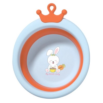 Cada Pliabila pentru Baie pentru Copii, Flippy, Cadita pentru Bebelusi, Model Rotund cu Iepuras, Blue, 30x31x3.5 cm, 3.3 L Cada Pliabila pentru Baie pentru Copii, Flippy, Cadita pentru Bebelusi, Model Rotund cu Iepuras, Blue, 30x31x3.5 cm, 3.3 L