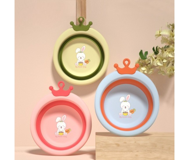 Cada Pliabila pentru Baie pentru Copii, Flippy, Cadita pentru Bebelusi, Model Rotund cu Iepuras, Roz, 30x31x3.5 cm, 3.3 L Cada Pliabila pentru Baie pentru Copii, Flippy, Cadita pentru Bebelusi, Model Rotund cu Iepuras, Roz, 30x31x3.5 cm, 3.3 L