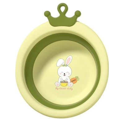 Cada Pliabila pentru Baie pentru Copii, Flippy, Cadita pentru Bebelusi, Model Rotund cu Iepuras, Verde, 30x31x3.5 cm, 3.3 L Cada Pliabila pentru Baie pentru Copii, Flippy, Cadita pentru Bebelusi, Model Rotund cu Iepuras, Verde, 30x31x3.5 cm, 3.3 L