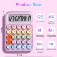 Calculator Electronic pentru Copii, Flippy, Calculator Dragut pentru Scoala Primara, Ecran mare 12 digits si Tastatura Mecania, 16 x 11 x 2 cm, Roz