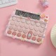 Calculator Electronic pentru Fete, Flippy, Calculator Dragut pentru Scoala Primara, Ecran mare 12 digits si Tastatura Mecania, 15 x 12.5 cm, Decor cu elemente 3D pentru Fete, Roz