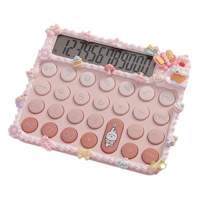 Calculator Electronic pentru Fete, Flippy, Calculator Dragut pentru Scoala Primara, Ecran mare 12 digits si Tastatura Mecania, 15 x 12.5 cm, Decor cu elemente 3D pentru Fete, Roz Calculator Electronic pentru Fete, Flippy, Calculator Dragut pentru Scoala Primara, Ecran mare 12 digits si Tastatura Mecania, 15 x 12.5 cm, Decor cu elemente 3D pentru Fete, Roz