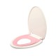 Capac de Toaleta cu Reductie 3 in 1, Flippy, pentru Copii +3 Ani si Adulti, Coborare Lenta si Silentioasa, Instalare Usoara, din PP5 , in Forma de U, Alb/Roz Capac de Toaleta cu Reductie 3 in 1, Flippy, pentru Copii +3 Ani si Adulti, Coborare Lenta si Silentioasa, Instalare Usoara, din PP5 , in Forma de U, Alb/Roz
