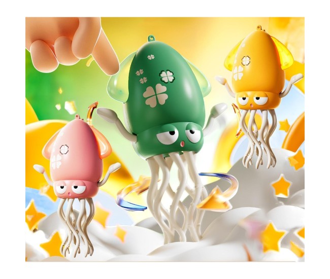 Caracatita Dansatoare, Flippy, +3 Ani, 3 Moduri, din ABS, Incarcare USB, cu Undita Inclusa, 12.6 x 7.6 x 20.7 cm, Verde Caracatita Dansatoare, Flippy, +3 Ani, 3 Moduri, din ABS, Incarcare USB, cu Undita Inclusa, 12.6 x 7.6 x 20.7 cm, Verde