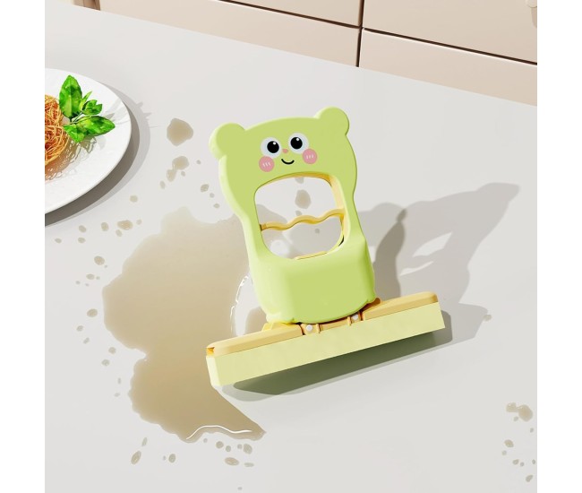 Mini Mop, Flippy, de Mana, Pliabil, Model Ursulet, din Plastic, 9 x 15 x 15 cm, Verde