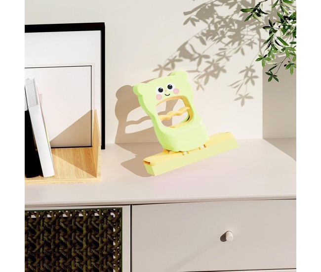 Mini Mop, Flippy, de Mana, Pliabil, Model Ursulet, din Plastic, 9 x 15 x 15 cm, Verde