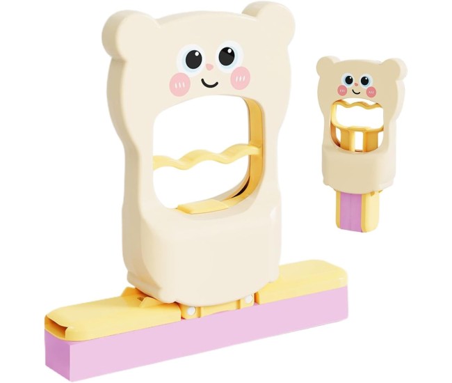 Mini Mop, Flippy, de Mana, Pliabil, Model Ursulet, din Plastic, 9 x 15 x 15 cm, Roz