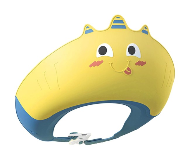 Casca de Dus, Flippy, Previne Scurgerea Apei si Samponului pe Fata, 0-12 Ani, Ajustabila, din TPE+PP, 20 x 23 cm, Model Unicorn, Galben/Albastru Casca de Dus, Flippy, Previne Scurgerea Apei si Samponului pe Fata, 0-12 Ani, Ajustabila, din TPE+PP, 20 x 23 cm, Model Unicorn, Galben/Albastru