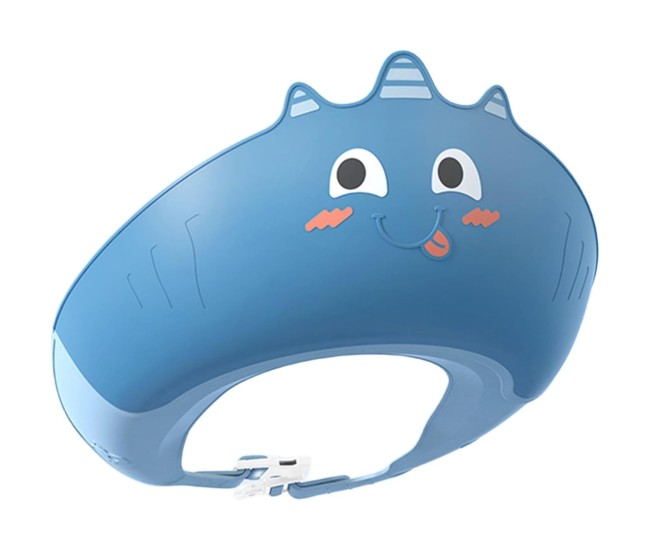 Casca de Dus, Flippy, Previne Scurgerea Apei si Samponului pe Fata, 0-12 Ani, Ajustabila, din TPE+PP, 20 x 23 cm, Model Unicorn, Albastru Casca de Dus, Flippy, Previne Scurgerea Apei si Samponului pe Fata, 0-12 Ani, Ajustabila, din TPE+PP, 20 x 23 cm, Model Unicorn, Albastru