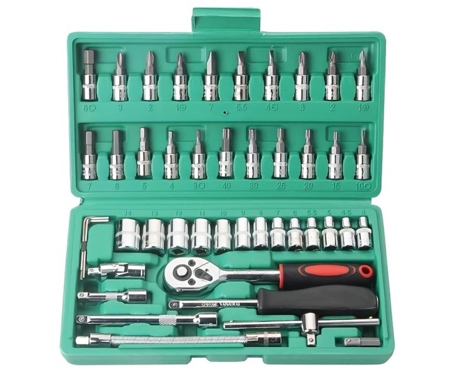 Chei tubulare Set 46 de Piese, Flippy, Trusa Scule de Reparatii Auto, Prelungitoare Rigid si Flexibil, Articulatie Cardanica, Antrenor de Forta Glisant, Adaptoare, Maner pentru Surubelnita, 23 x 12 x 4 cm, 1.9 kg, Cutie Verde Chei tubulare Set 46 de Piese, Flippy, Trusa Scule de Reparatii Auto, Prelungitoare Rigid si Flexibil, Articulatie Cardanica, Antrenor de Forta Glisant, Adaptoare, Maner pentru Surubelnita, 23 x 12 x 4 cm, 1.9 kg, Cutie Verde