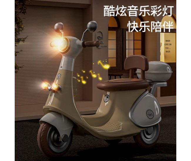 Motocicletă Electrică cu 3 Roti, Flippy, Acumulator Încarcare, Anti-Rasturnare, Lumini, Sunete, Baterie 6V 7Ah, Telecomanda, 95x67x36cm, Bej Motocicletă Electrică cu 3 Roti, Flippy, Acumulator Încarcare, Anti-Rasturnare, Lumini, Sunete, Baterie 6V 7Ah, Telecomanda, 95x67x36cm, Bej