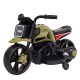 Motocicletă Electrică cu 2 Roti Mari si 2 Ajutatoare, Flippy, Acumulator Încarcare, Anti-Rasturnare, Lumini, Verde Negru