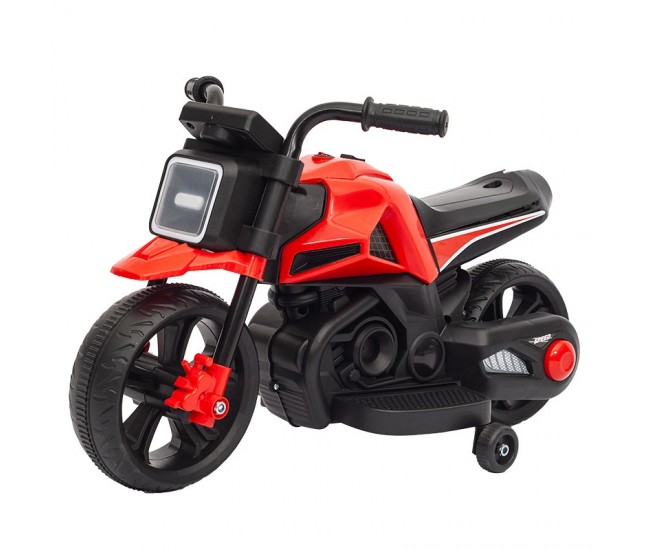 Motocicletă Electrică cu 2 Roti Mari si 2 Ajutatoare, Flippy, Acumulator Încarcare, Anti-Rasturnare, Lumini, Rosu Negru Motocicletă Electrică cu 2 Roti Mari si 2 Ajutatoare, Flippy, Acumulator Încarcare, Anti-Rasturnare, Lumini, Rosu Negru