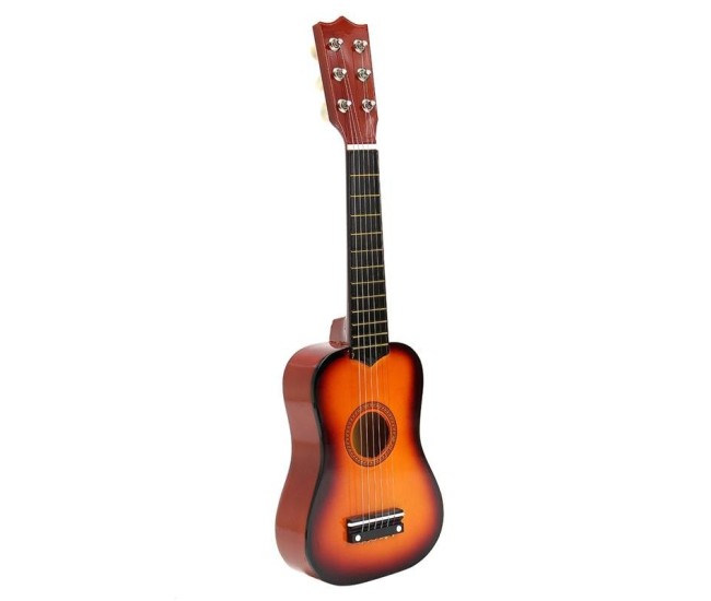 Chitara pentru Copii, Flippy, din Lemn si Plastic, pentru Incepatori, 53.4 x 17.5 x 5.8 cm, Maro Lucios Chitara pentru Copii, Flippy, din Lemn si Plastic, pentru Incepatori, 53.4 x 17.5 x 5.8 cm, Maro Lucios