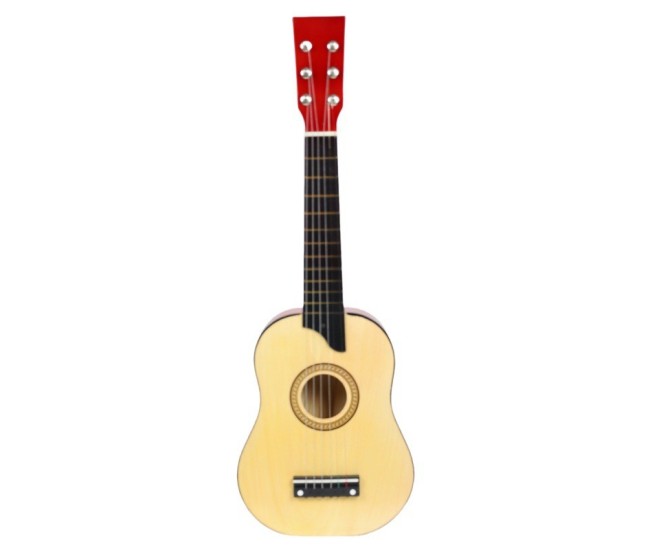 Chitara pentru Copii, Flippy, din Lemn si Plastic, pentru Incepatori, 63.5 x 22 x 5.8 cm, Bej Chitara pentru Copii, Flippy, din Lemn si Plastic, pentru Incepatori, 63.5 x 22 x 5.8 cm, Bej