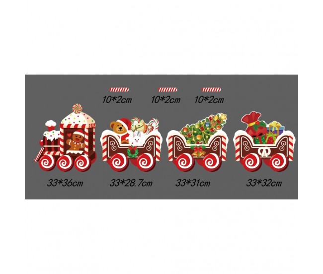 Christmas card light-up train - Christmas train G model - including 8 poles Christmas card light-up train - Christmas train G model - including 8 poles
