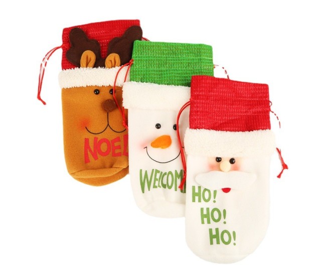 Saculet de Craciun pentru Sticla de Bautura, Flippy, Model Om de Zapada Accesorizat, Tematica Petrecere de Craciun, Marime Universala, 13x28 cm, Verde Saculet de Craciun pentru Sticla de Bautura, Flippy, Model Om de Zapada Accesorizat, Tematica Petrecere de Craciun, Marime Universala, 13x28 cm, Verde