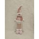 Figurina Craciun, Flippy, Om de Zapada, Picioare Telescopice, Inaltime Reglabila 44-54cm, Roz