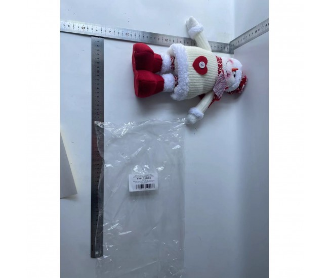 Figurina Craciun, Flippy, Om de Zapada, Picioare Telescopice, Inaltime Reglabila 44-54cm, Rosu Figurina Craciun, Flippy, Om de Zapada, Picioare Telescopice, Inaltime Reglabila 44-54cm, Rosu