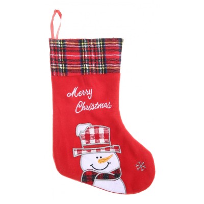 Ciorap Cadouri, culoare rosie, imprimeu om de zapada,marimea 15x30 cm, Flippy Ciorap Cadouri, culoare rosie, imprimeu om de zapada,marimea 15x30 cm, Flippy