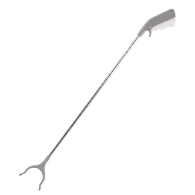 Cleste pentru Colectarea Deseurilor, Flippy, din Metal si Plastic, 96.5 cm, Fara Maini Murdare, Gri Cleste pentru Colectarea Deseurilor, Flippy, din Metal si Plastic, 96.5 cm, Fara Maini Murdare, Gri