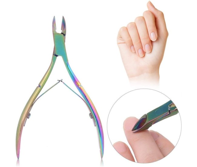 Cleste pentru Unghii si Cuticule, Flippy, din Otel Inoxidabil, Protectie Varf, 17 x 7 x 2 cm, Multicolor Cleste pentru Unghii si Cuticule, Flippy, din Otel Inoxidabil, Protectie Varf, 17 x 7 x 2 cm, Multicolor