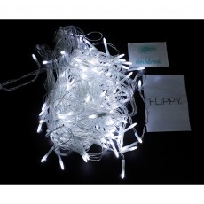 Componenta Instalatie de Craciun Flippy® Tip Franjuri, 8 jocuri de lumini Sectiune 5 m, 143 LED-uri, Interconectabila, Fir Transparent, Alb Rece, Nu contine Transformator ! Componenta Instalatie de Craciun Flippy® Tip Franjuri, 8 jocuri de lumini Sectiune 5 m, 143 LED-uri, Interconectabila, Fir Transparent, Alb Rece, Nu contine Transformator !