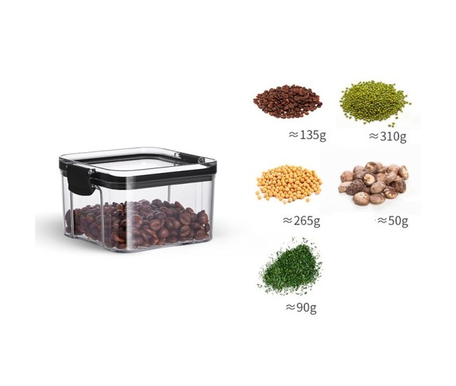 Recipient din Plastic, Flippy, pentru Alimente/Obiecte, Inchidere Ermetica, 10.2 x 6.6 cm, 460 ml, Transparent Recipient din Plastic, Flippy, pentru Alimente/Obiecte, Inchidere Ermetica, 10.2 x 6.6 cm, 460 ml, Transparent