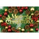 Coronita de Craciun pentru usa, Rosu-Auriu-Verde, 40 cm, PVC, Artificiala, Decorata, Interior/Exterior, Flippy Coronita de Craciun pentru usa, Rosu-Auriu-Verde, 40 cm, PVC, Artificiala, Decorata, Interior/Exterior, Flippy
