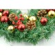 Coronita de Craciun pentru usa, Rosu-Auriu-Verde, 40 cm, PVC, Artificiala, Decorata, Interior/Exterior, Flippy Coronita de Craciun pentru usa, Rosu-Auriu-Verde, 40 cm, PVC, Artificiala, Decorata, Interior/Exterior, Flippy