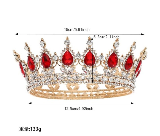 Diadema, Flippy, din Aliaj, cu Cristale, Accesoriu Par, Aniversare, Nunta, Petrecere, 15 x 5.3 x 12.5 cm, Rosu/Alb Diadema, Flippy, din Aliaj, cu Cristale, Accesoriu Par, Aniversare, Nunta, Petrecere, 15 x 5.3 x 12.5 cm, Rosu/Alb