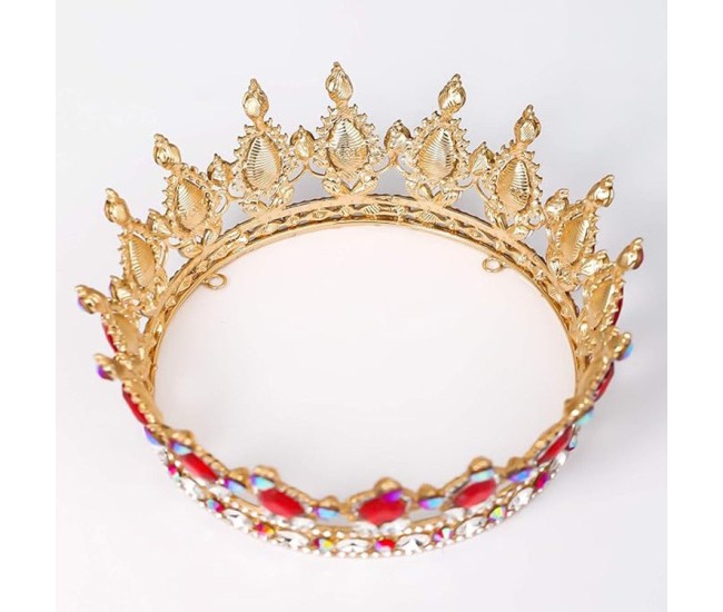 Diadema, Flippy, din Aliaj, cu Cristale, Accesoriu Par, Aniversare, Nunta, Petrecere, 15 x 5.3 x 12.5 cm, Rosu/Alb Diadema, Flippy, din Aliaj, cu Cristale, Accesoriu Par, Aniversare, Nunta, Petrecere, 15 x 5.3 x 12.5 cm, Rosu/Alb