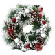 Coronita pentru Craciun Flippy, diametru 32 cm, din brad artificial, decorata cu conuri si merisoare, inzapezit. Verde/Alb Coronita pentru Craciun Flippy, diametru 32 cm, din brad artificial, decorata cu conuri si merisoare, inzapezit. Verde/Alb