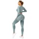 Costum Sport de Dama, Flippy, pentru Yoga, Talie Inalta, Top Scurt, Elastic, Verde Menta, Marime M Costum Sport de Dama, Flippy, pentru Yoga, Talie Inalta, Top Scurt, Elastic, Verde Menta, Marime M