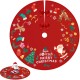 Covoras pentru Bradul de Craciun, Flippy, din Tesatura Pufoasa, cu Fundite de Prindere, Model Mos Craciun, Rosu, Diametru 90 cm Covoras pentru Bradul de Craciun, Flippy, din Tesatura Pufoasa, cu Fundite de Prindere, Model Mos Craciun, Rosu, Diametru 90 cm