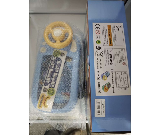 Joc Simulator de Condus, Flippy, 3-6 Ani, Volan Interactiv, Efecte Sonore, din ABS, USB Inclus, Albastru