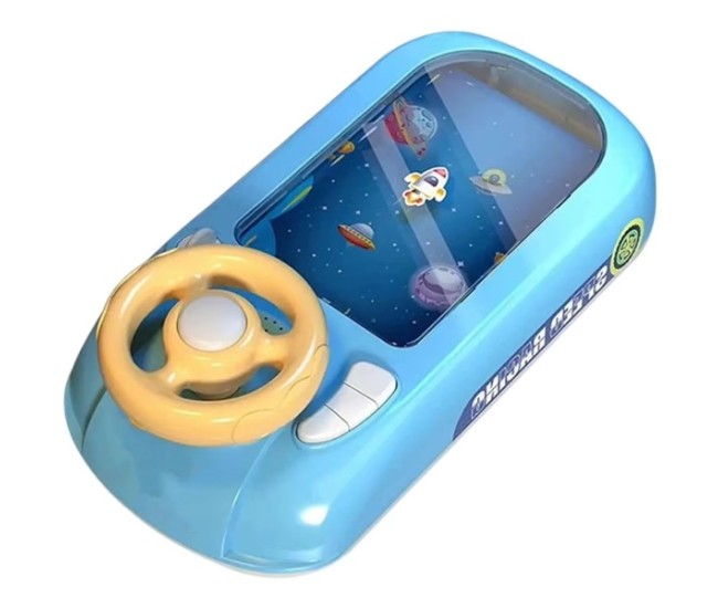 Joc Simulator de Condus, Flippy, 3-6 Ani, Volan Interactiv, Efecte Sonore, din ABS, USB Inclus, Albastru