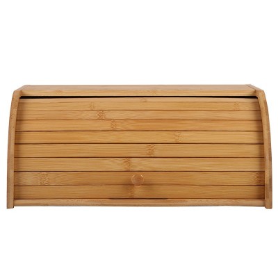 Cutie de Paine, Flippy, din Lemn de Bambus, Multifunctionala, 40 x 27 x 17.3 cm, Natur
