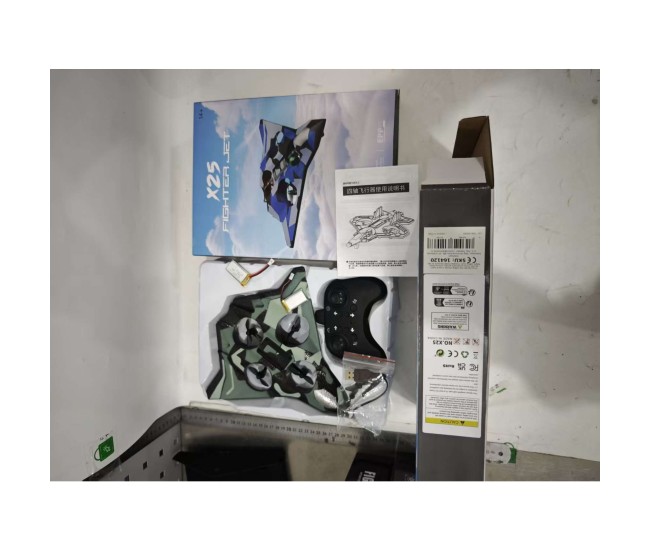 Jucarie Aeronava de Lupta, Flippy, Rezistent, Incarcare USB, cu Telecomanda, Model Verde Army