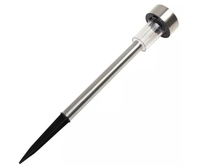 Lampa solara LED de exterior pentru gradina Flippy, dispersor normal, 0.06W, Inox, 29 cm Lampa solara LED de exterior pentru gradina Flippy, dispersor normal, 0.06W, Inox, 29 cm