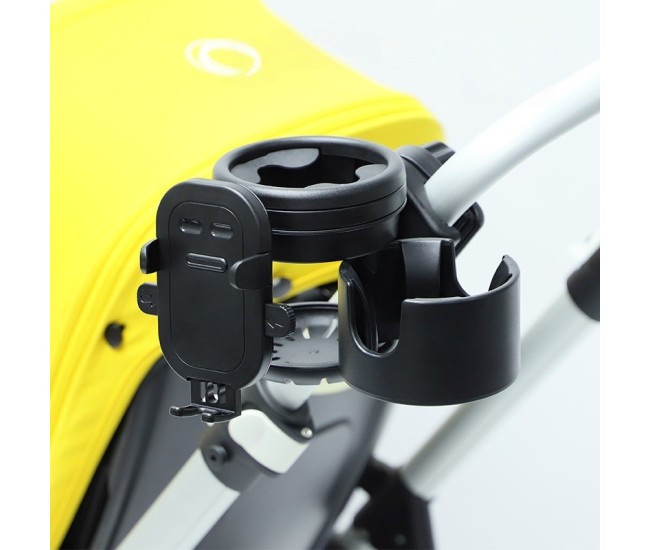 Suport de Depozitare Sticle, Flippy, pentru Carucior, Bicicleta, Accesoriu de Prindere a Telefonului, Negru