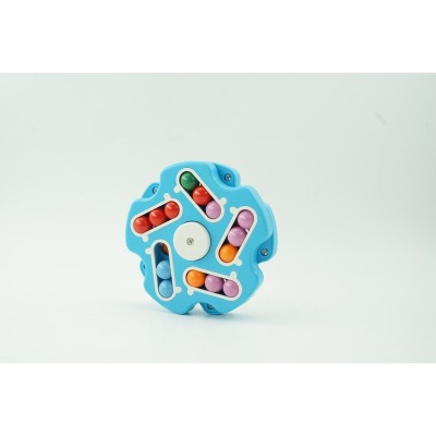 Cub magic interactiv, Magic Bean, jucarie antistres potrivit pentru copii si adulti, Stea, Albastru Cub magic interactiv, Magic Bean, jucarie antistres potrivit pentru copii si adulti, Stea, Albastru