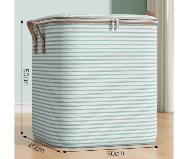 Cutie de Depozitare cu Fermoar, Flippy, Pliabila, Maner Ranforsat, Fermoar Rezistent, pentru Haine, Paturi, Plapume, Perne, Lenjerii de Pat, Jucarii, 50x40x50 cm, 100 Litri, in Dungi, Verde Cutie de Depozitare cu Fermoar, Flippy, Pliabila, Maner Ranforsat, Fermoar Rezistent, pentru Haine, Paturi, Plapume, Perne, Lenjerii de Pat, Jucarii, 50x40x50 cm, 100 Litri, in Dungi, Verde