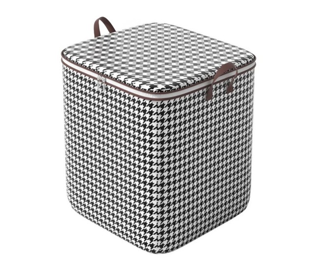 Cutie de Depozitare cu Fermoar, Flippy, Pliabila, Maner Ranforsat, Fermoar Rezistent, pentru Haine, Paturi, Plapumi, Perne, Lenjerii de Pat, Jucarii, 56x45x56 cm, 140 Litri, in Carouri, Alb-Negru Cutie de Depozitare cu Fermoar, Flippy, Pliabila, Maner Ranforsat, Fermoar Rezistent, pentru Haine, Paturi, Plapumi, Perne, Lenjerii de Pat, Jucarii, 56x45x56 cm, 140 Litri, in Carouri, Alb-Negru