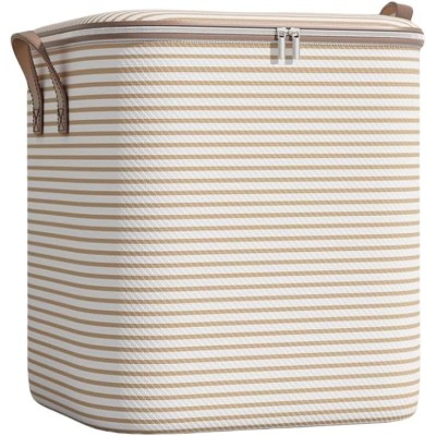 Cutie de Depozitare cu Fermoar, Flippy, Pliabila, Maner Ranforsat, Fermoar Rezistent, pentru Haine, Paturi, Plapume, Perne, Lenjerii de Pat, Jucarii, 50x40x50 cm, 100 Litri, in Dungi, Bej Cutie de Depozitare cu Fermoar, Flippy, Pliabila, Maner Ranforsat, Fermoar Rezistent, pentru Haine, Paturi, Plapume, Perne, Lenjerii de Pat, Jucarii, 50x40x50 cm, 100 Litri, in Dungi, Bej
