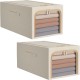 Cutie de Depozitare, Flippy, 31L, din In si Bumbac, Pliabila, Cadru din Otel, 45 x 30 x 23 cm, Kaki Cutie de Depozitare, Flippy, 31L, din In si Bumbac, Pliabila, Cadru din Otel, 45 x 30 x 23 cm, Kaki
