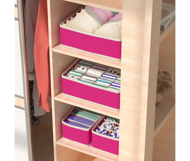 Cutie De Depozitare, Flippy, Pentru Lenjerie, Sosete Si Sutiene, Material Textil, 24 Compartimente, 32 x 32 x 10 cm, Culoare Roz Cutie De Depozitare, Flippy, Pentru Lenjerie, Sosete Si Sutiene, Material Textil, 24 Compartimente, 32 x 32 x 10 cm, Culoare Roz