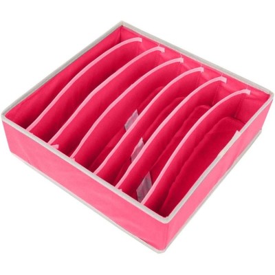 Cutie De Depozitare, Flippy, Pentru Lenjerie, Sosete Si Sutiene, Material Textil, 7 Compartimente, 32 x 32 x 10 cm, Culoare Roz Cutie De Depozitare, Flippy, Pentru Lenjerie, Sosete Si Sutiene, Material Textil, 7 Compartimente, 32 x 32 x 10 cm, Culoare Roz