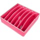 Cutie De Depozitare, Flippy, Pentru Lenjerie, Sosete Si Sutiene, Material Textil, 7 Compartimente, 32 x 32 x 10 cm, Culoare Roz Cutie De Depozitare, Flippy, Pentru Lenjerie, Sosete Si Sutiene, Material Textil, 7 Compartimente, 32 x 32 x 10 cm, Culoare Roz