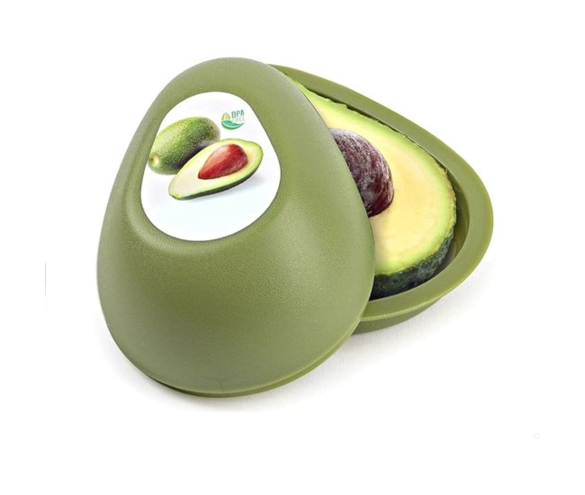 Cutie Alimentara, Flippy, Model Avocado, din Plastic, 12.5 x 12.5 x 5.4 cm, 500 ml, Verde Inchis Cutie Alimentara, Flippy, Model Avocado, din Plastic, 12.5 x 12.5 x 5.4 cm, 500 ml, Verde Inchis